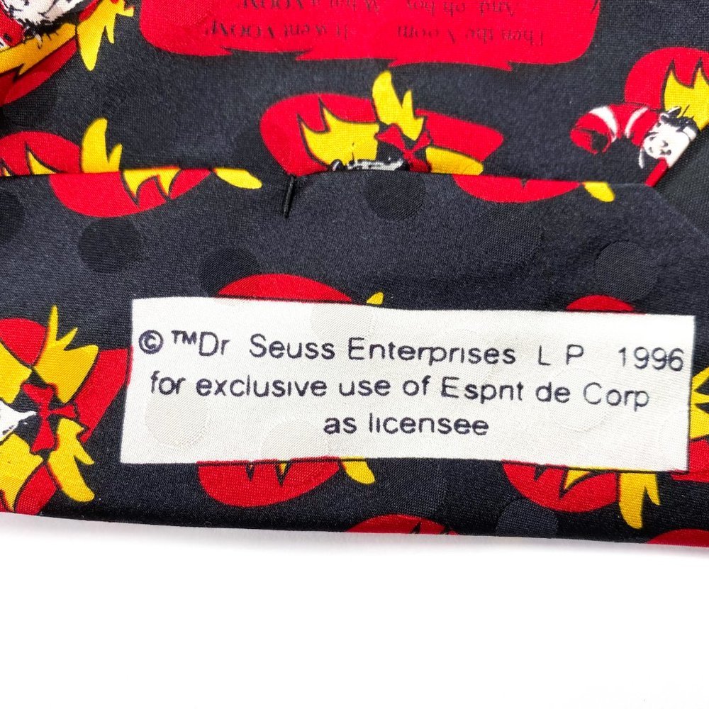 Dr. Seuss Cat In The Hat Vtg 1994 Valentine Tie - Picture 6 of 6